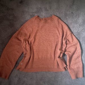 orange sweater